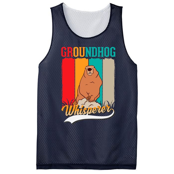 Groundhog Whisperer Marmot Whisperer Mesh Reversible Basketball Jersey Tank