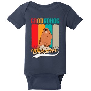 Groundhog Whisperer Marmot Whisperer Baby Bodysuit