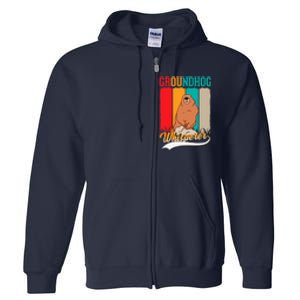 Groundhog Whisperer Marmot Whisperer Full Zip Hoodie