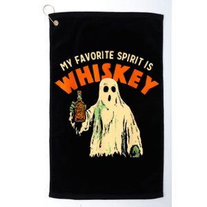 Ghost Whiskey My Favorite Spirit Is Whiskey Ghost Platinum Collection Golf Towel