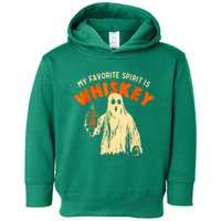 Ghost Whiskey My Favorite Spirit Is Whiskey Ghost Toddler Hoodie