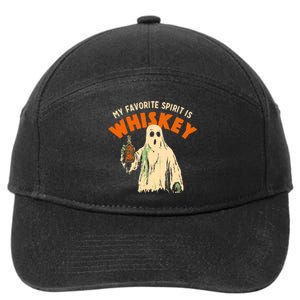 Ghost Whiskey My Favorite Spirit Is Whiskey Ghost 7-Panel Snapback Hat