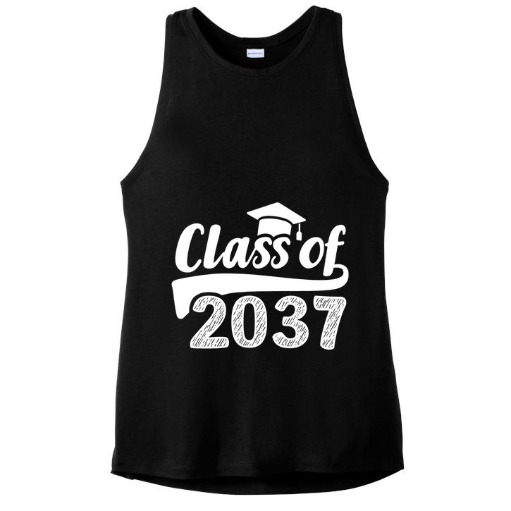 Grow With Me Class Of 2037 Graduation Preschool Ladies PosiCharge Tri-Blend Wicking Tank