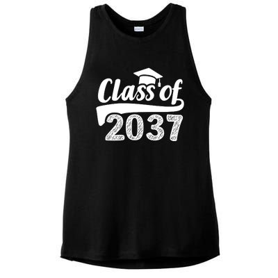 Grow With Me Class Of 2037 Graduation Preschool Ladies PosiCharge Tri-Blend Wicking Tank