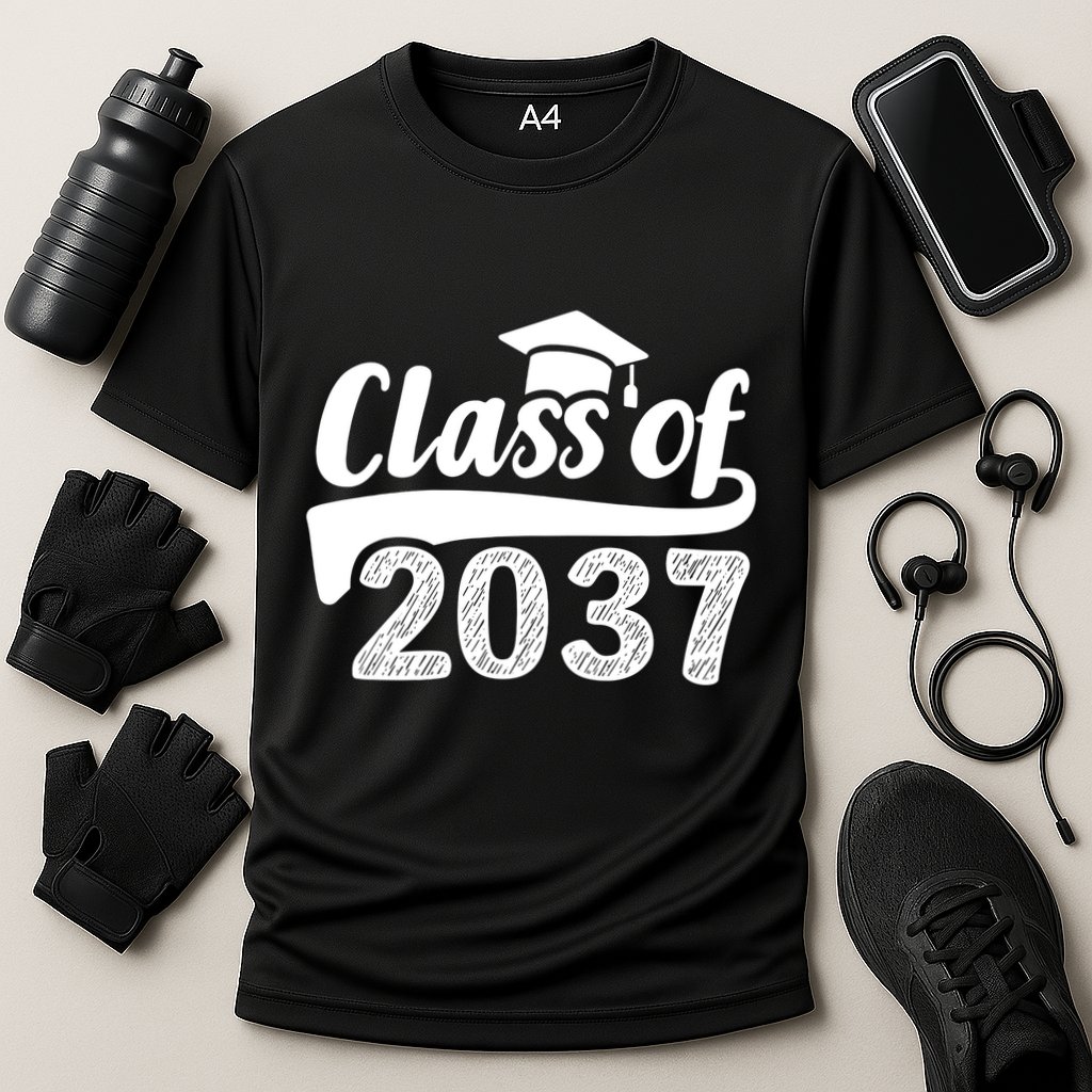 Grow With Me Class Of 2037 Graduation Preschool Performance Shirt