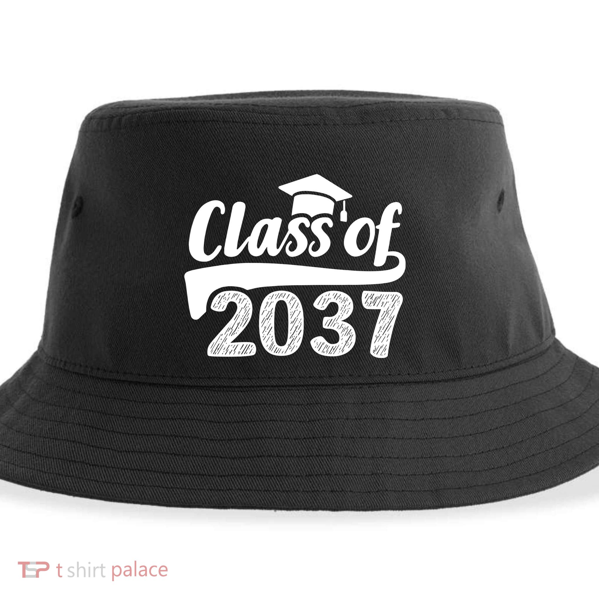 Grow With Me Class Of 2037 Graduation Preschool Sustainable Bucket Hat