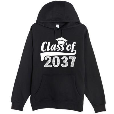 Grow With Me Class Of 2037 Graduation Preschool Premium Pullover Hoodie