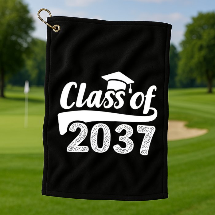 Grow With Me Class Of 2037 Graduation Preschool Golf Towel