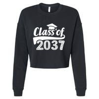 Grow With Me Class Of 2037 Graduation Preschool Cropped Pullover Crew
