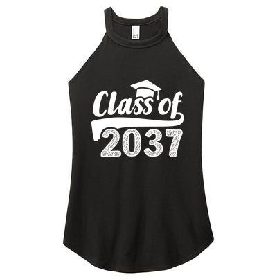Grow With Me Class Of 2037 Graduation Preschool Women's Perfect Tri Rocker Tank