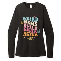 Groovy Weird Moms Build Character, Overstimulated Mom (Back) Womens CVC Long Sleeve Shirt