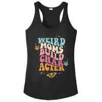 Groovy Weird Moms Build Character, Overstimulated Mom (Back) Ladies PosiCharge Competitor Racerback Tank