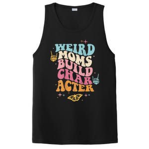 Groovy Weird Moms Build Character, Overstimulated Mom (Back) PosiCharge Competitor Tank