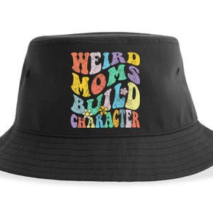 Groovy Weird Moms Build Character Mothers Day Funny Matching Sustainable Bucket Hat