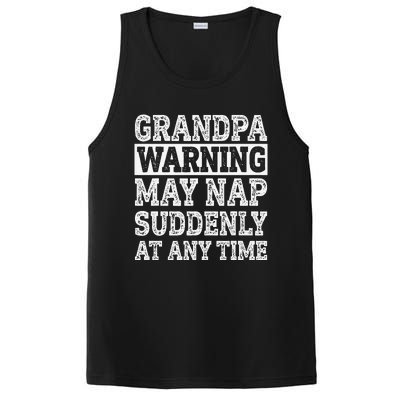 Grandpa Warning May Nap Suddenly At Any Time Papa PosiCharge Competitor Tank