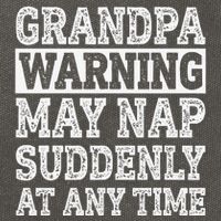 Grandpa Warning May Nap Suddenly At Any Time Papa Cotton Canvas Backpack