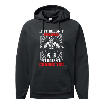 Gym Workout Motivational Performance Fleece Hoodie