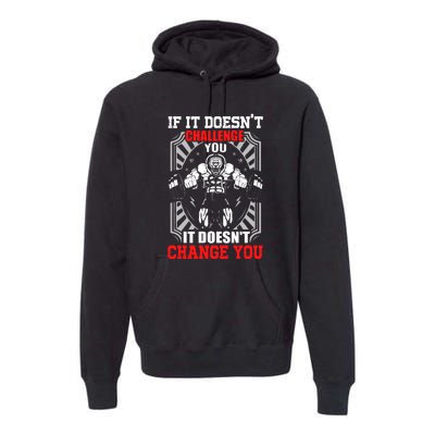 Gym Workout Motivational Premium Hoodie