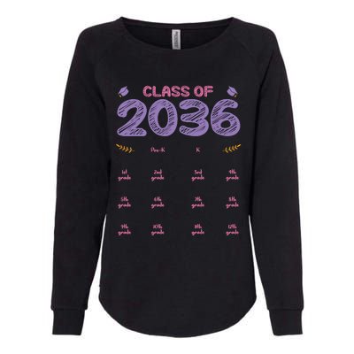 Grow With Me Graduation First Day of School Class of 2036 Womens California Wash Sweatshirt