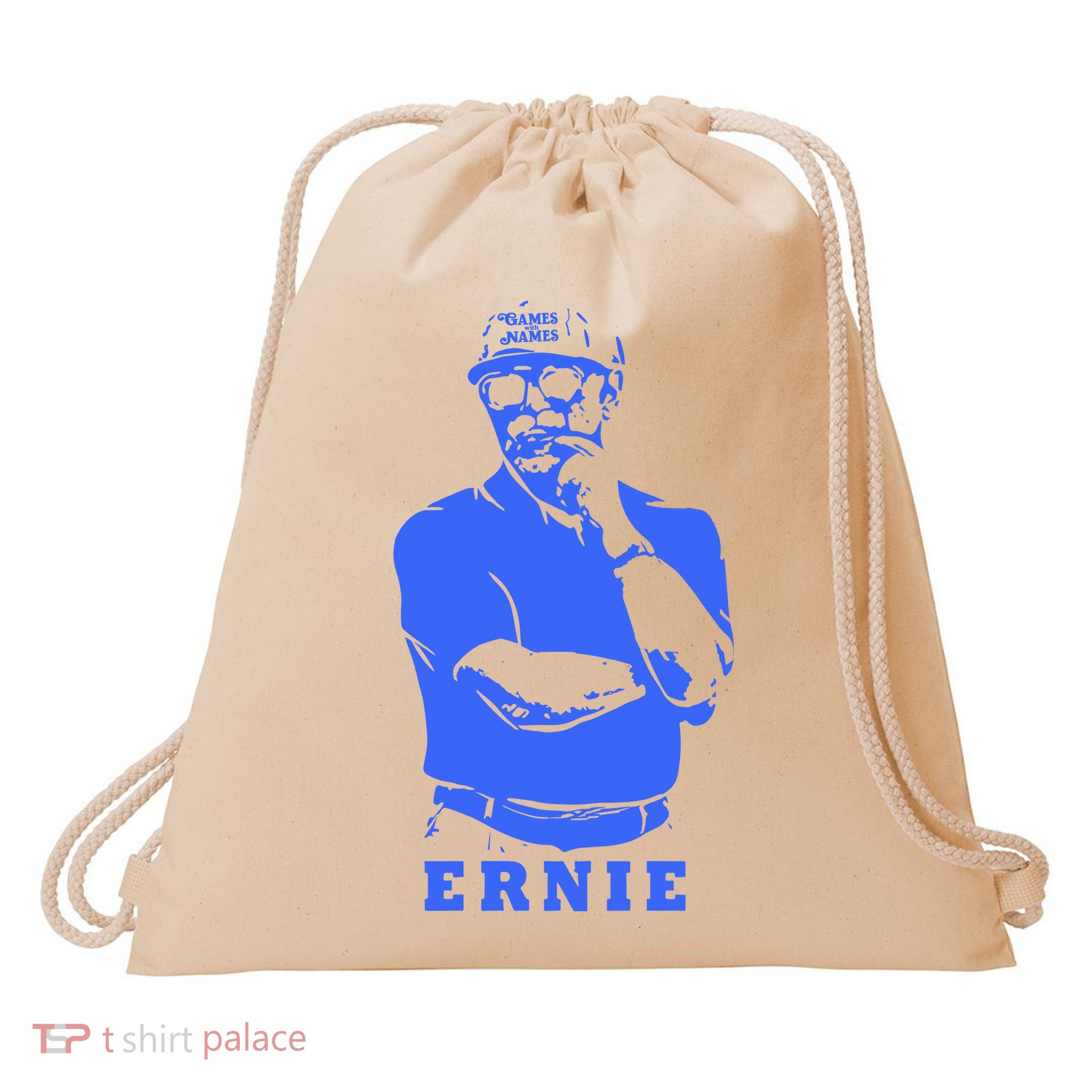 Games With Names Ernie Adams Drawstring Bag