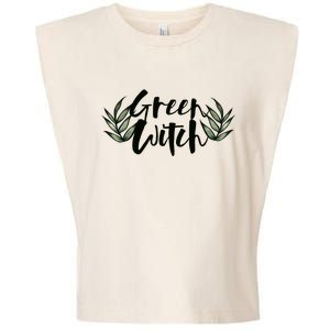 Green Witch Nature Lovers Earth Day Cool Gift Garment-Dyed Women's Muscle Tee