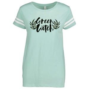 Green Witch Nature Lovers Earth Day Cool Gift Enza Ladies Jersey Football T-Shirt