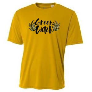 Green Witch Nature Lovers Earth Day Cool Gift Cooling Performance Crew T-Shirt