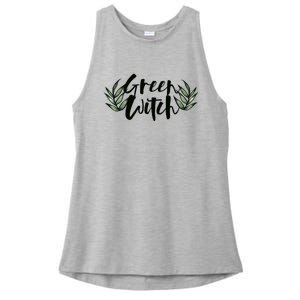 Green Witch Nature Lovers Earth Day Cool Gift Ladies PosiCharge Tri-Blend Wicking Tank