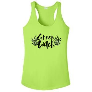 Green Witch Nature Lovers Earth Day Cool Gift Ladies PosiCharge Competitor Racerback Tank