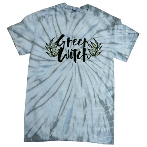 Green Witch Nature Lovers Earth Day Cool Gift Tie-Dye T-Shirt