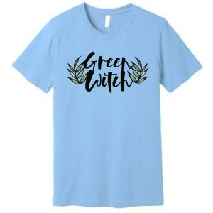 Green Witch Nature Lovers Earth Day Cool Gift Premium T-Shirt