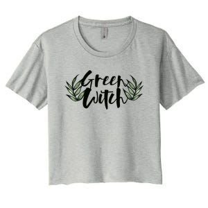 Green Witch Nature Lovers Earth Day Cool Gift Women's Crop Top Tee