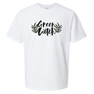 Green Witch Nature Lovers Earth Day Cool Gift Sueded Cloud Jersey T-Shirt