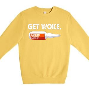 Get Woke Narcan Drug Premium Crewneck Sweatshirt