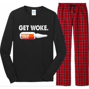 Get Woke Narcan Drug Long Sleeve Pajama Set