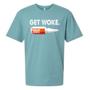 Get Woke Narcan Drug Sueded Cloud Jersey T-Shirt