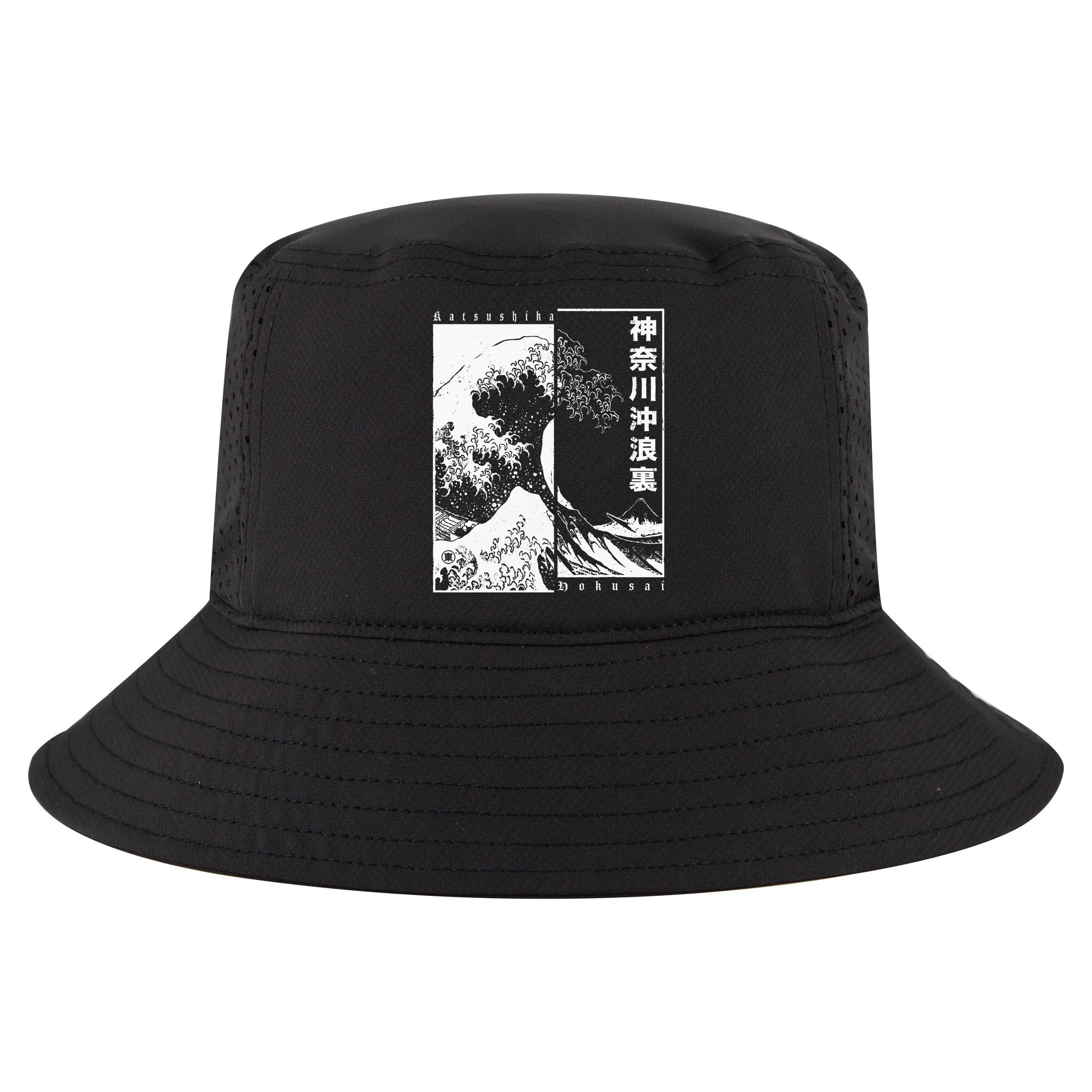 Great Wave Off Kanagawa Japanese Aesthetic Hokusai Cool Comfort Performance Bucket Hat