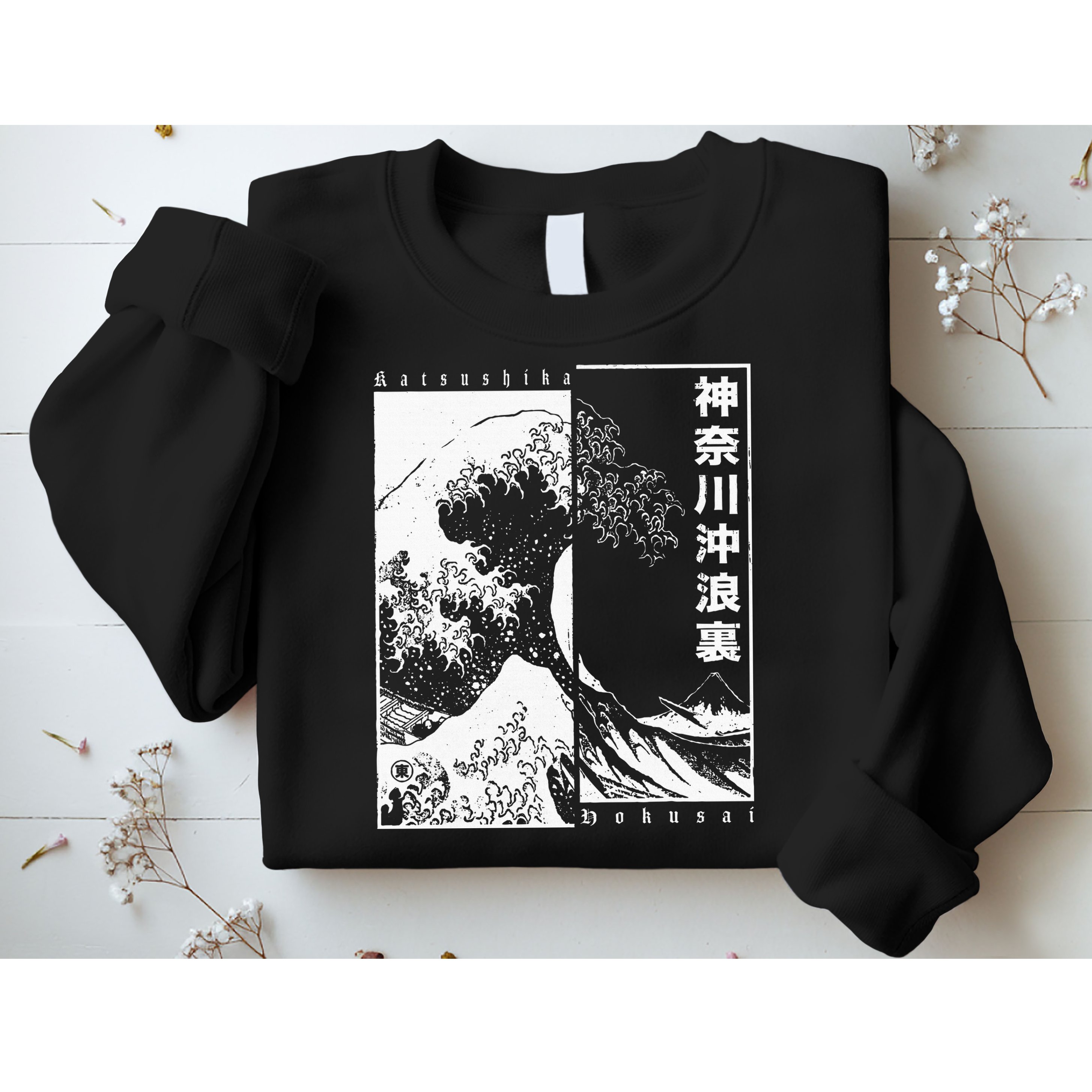Great Wave Off Kanagawa Japanese Aesthetic Hokusai Sweatshirt