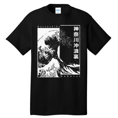 Great Wave Off Kanagawa Japanese Aesthetic Hokusai Tall T-Shirt