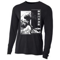 Great Wave Off Kanagawa Japanese Aesthetic Hokusai Cooling Performance Long Sleeve Crew