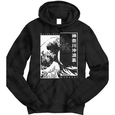 Great Wave Off Kanagawa Japanese Aesthetic Hokusai Tie Dye Hoodie