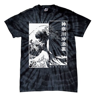 Great Wave Off Kanagawa Japanese Aesthetic Hokusai Tie-Dye T-Shirt