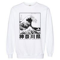 Great Wave Off Kanagawa Japan Aesthetic Japanese Art Garment-Dyed Sweatshirt