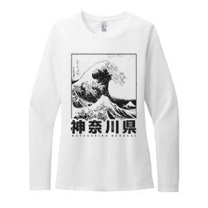 Great Wave Off Kanagawa Japan Aesthetic Japanese Art Womens CVC Long Sleeve Shirt