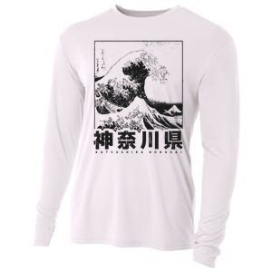 Great Wave Off Kanagawa Japan Aesthetic Japanese Art Cooling Performance Long Sleeve Crew