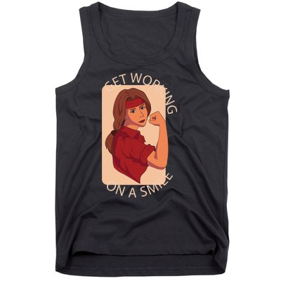 Get Working On A Smile Tank Top