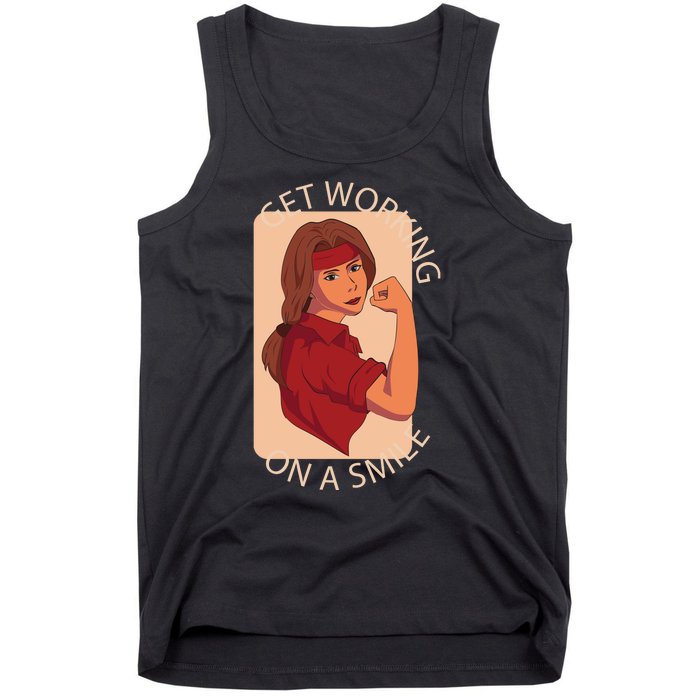 Get Working On A Smile Tank Top