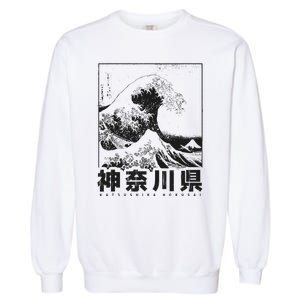 Great Wave Off Kanagawa Japan Aesthetic Japanese Art Garment-Dyed Sweatshirt