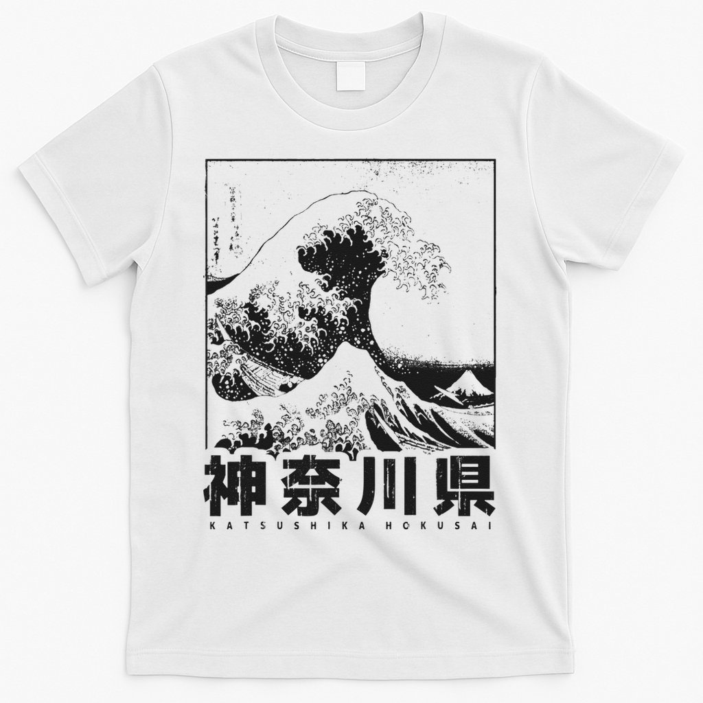 Great Wave Off Kanagawa Japan Aesthetic Japanese Art T-Shirt