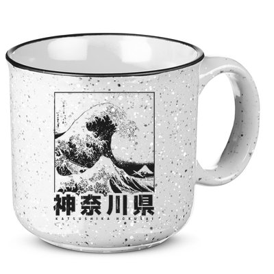 Great Wave Off Kanagawa Japan Aesthetic Japanese Art 15oz Campfire Ceramic Mug